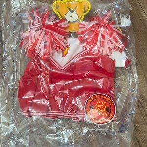 Build a bear Red Cheerleader Teddy Bear Outfit